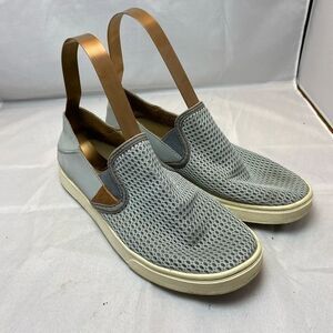 Olukai Pehuea Women's Slip On Sneaker~Size 8~Pale blue